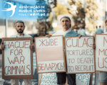 Protestos de russos em Portugal