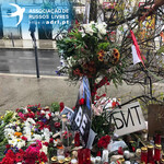 Um memorial a Alexei Navalny em Lisboa