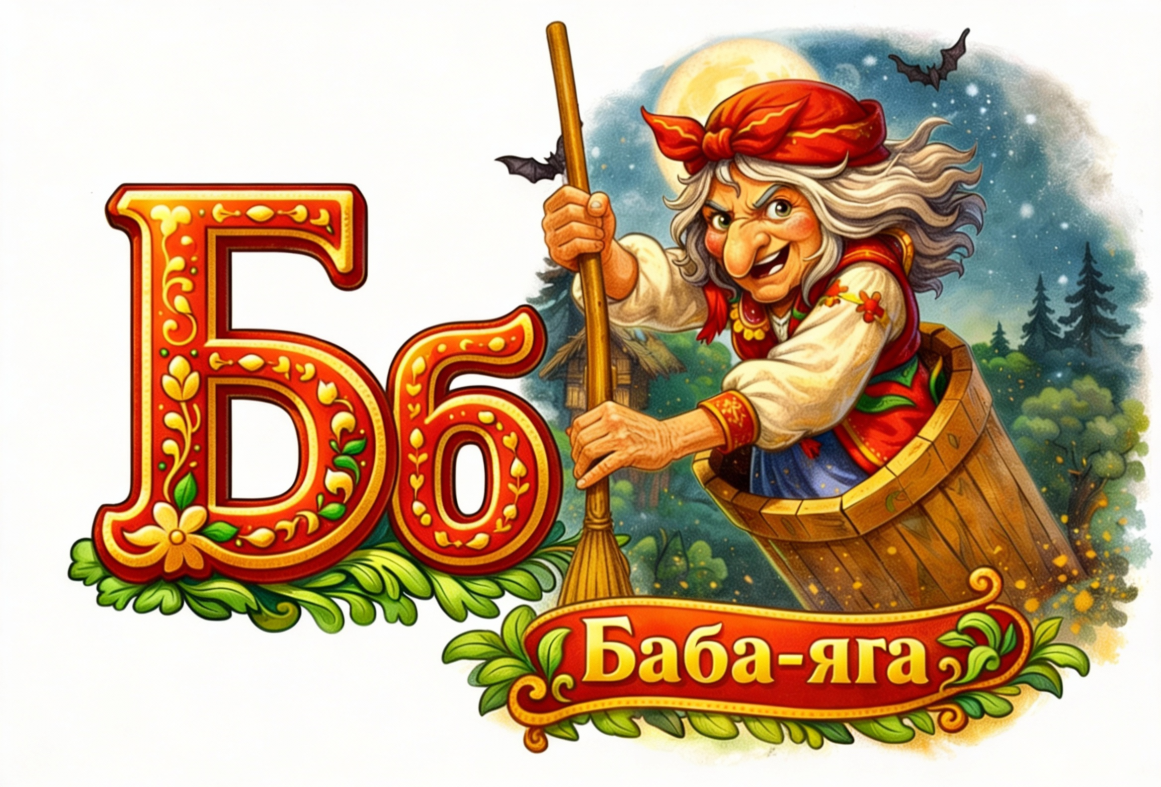 Бб - Баба-яга