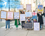 Protestos de russos em Portugal