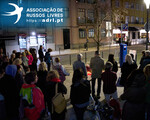 Protestos de russos em Portugal