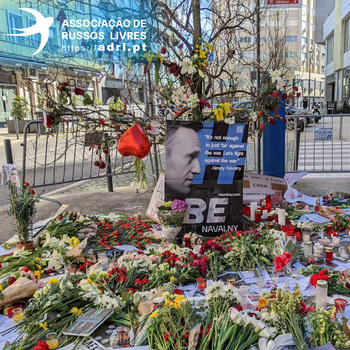 Memorial in memory of Alexei Navalny in Lisbon