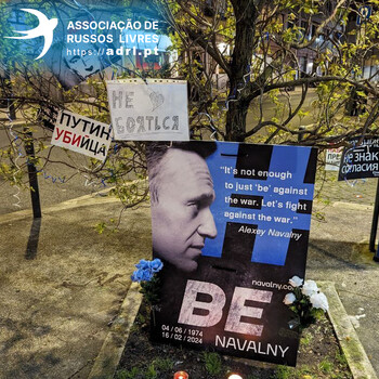 Memorial in memory of Alexei Navalny in Lisbon