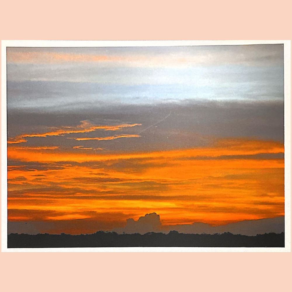 Fotografia do pôr do sol