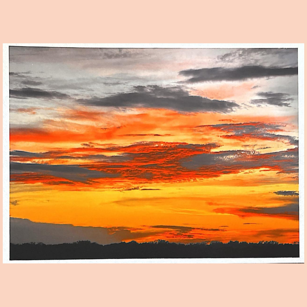 Fotografia do pôr do sol