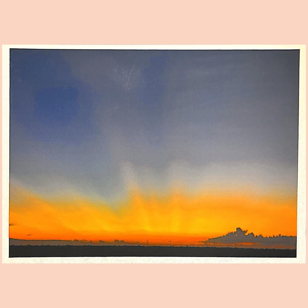 Fotografia do pôr do sol