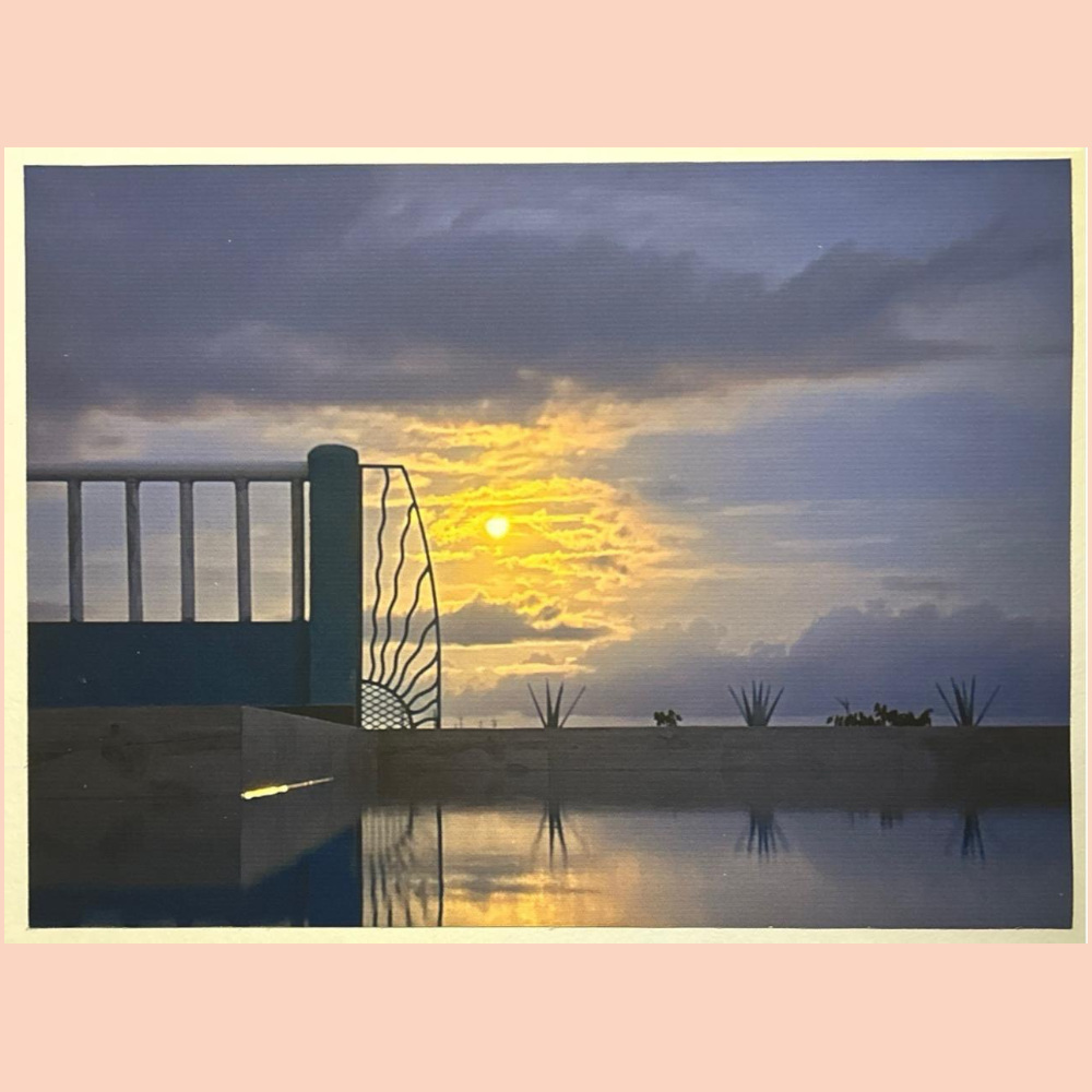 Fotografia do pôr do sol