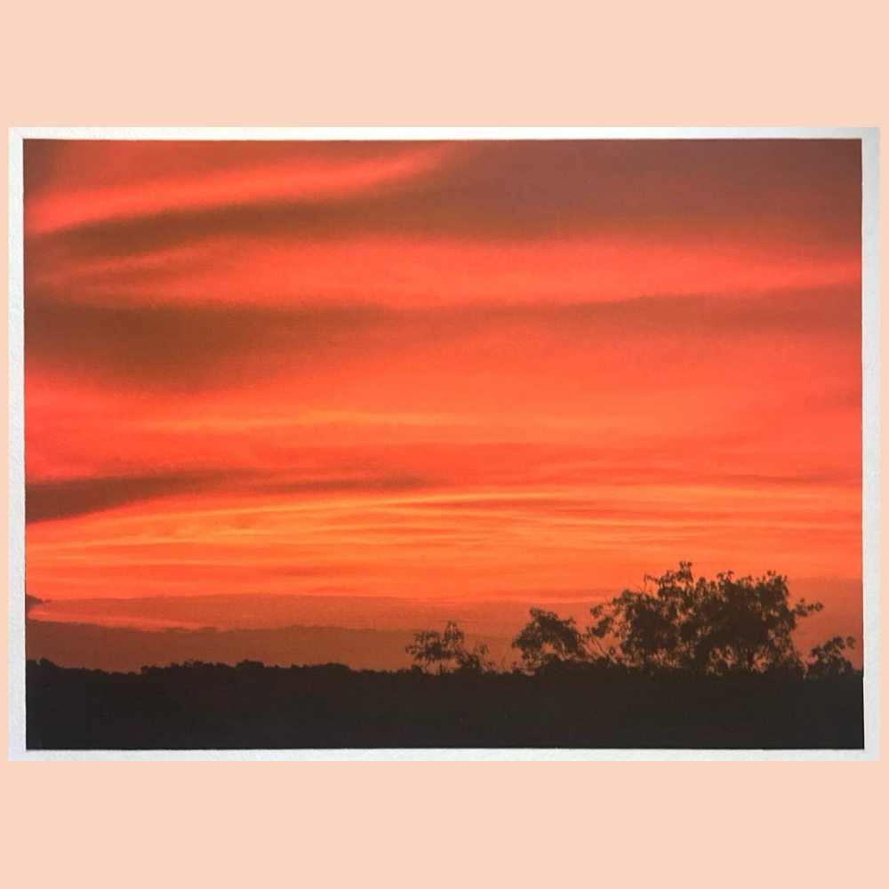 Fotografia do pôr do sol